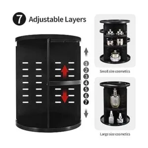 Seinlife Organizador de maquillaje giratorio de 360_3
