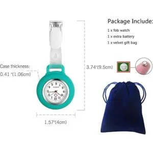 Avaner Reloj de enfermera con solapa a presión reloj_4