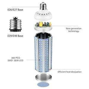 Bombilla LED E39 de 80 W equivalente a 800 W equivalente