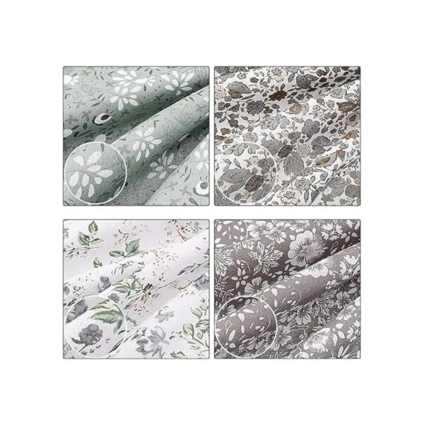 10 piezas de 20 x 20 pulgadas cuadrados de tela floral de
