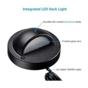 LEONLITE Paquete de 12 luces LED de bajo voltaje luz de_3