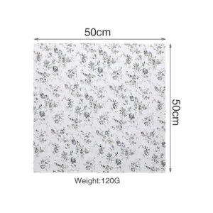 10 piezas de 20 x 20 pulgadas cuadrados de tela floral de