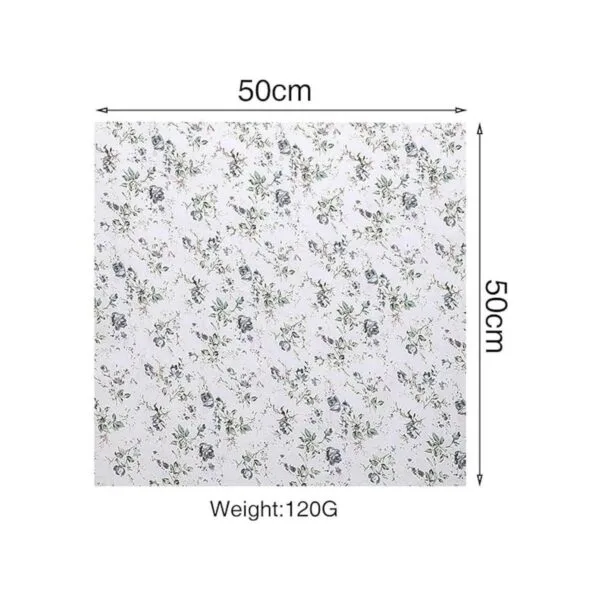 10 piezas de 20 x 20 pulgadas cuadrados de tela floral de