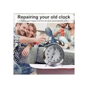 EMOON Paquete de 2 mecanismos de reloj sin tictac con 4