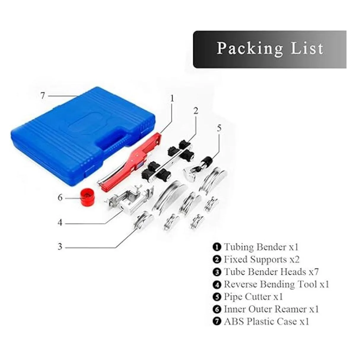 Kit de doblador de tubos de refrigeración con trinquete