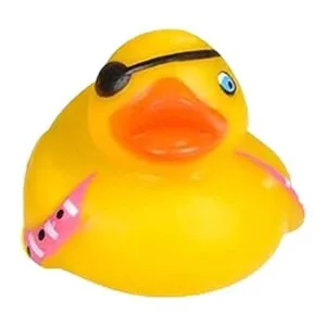 Patos de juguete de pato de goma pirata de San Patricio_5