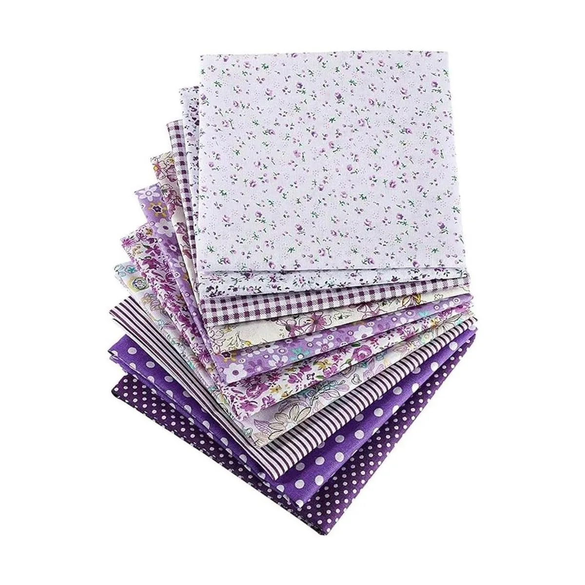 10 piezas de 20 x 20 pulgadas tela de retazos floral