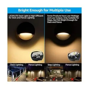 LEONLITE Paquete de 12 luces LED de bajo voltaje luz de_2