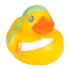Patos de juguete de pato de goma pirata de San Patricio_4