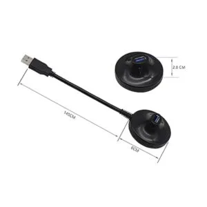 Cable de extensión USB 3.0 de 4.7 pies con pedestal macho_4