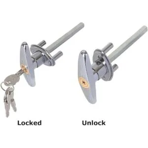 Paquete de 2 manijas de puerta de garaje manijas en T de