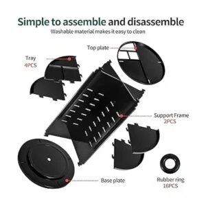 Seinlife Organizador de maquillaje giratorio de 360_2