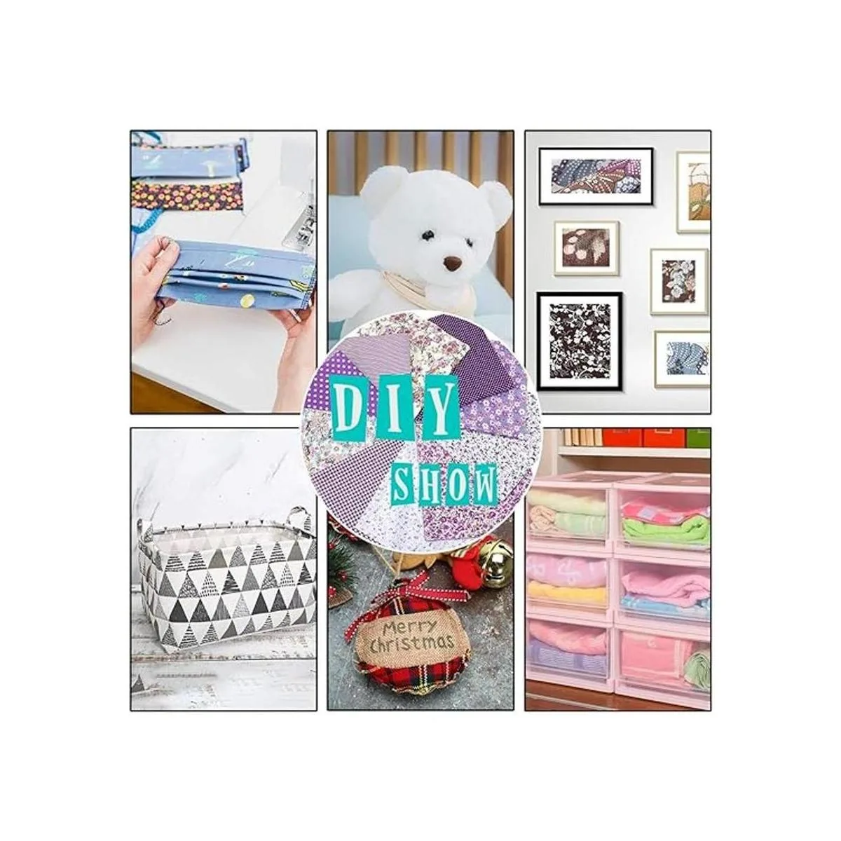 10 piezas de 20 x 20 pulgadas tela de retazos floral