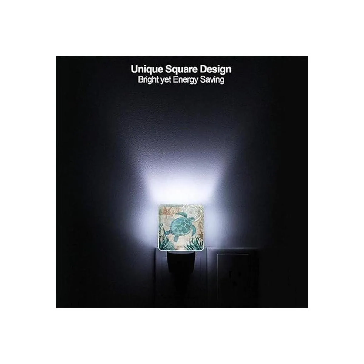 Juego de 2 luces LED nocturnas diseño vintage de tortuga_2