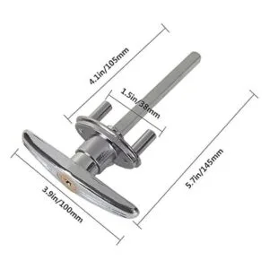 Paquete de 2 manijas de puerta de garaje manijas en T de