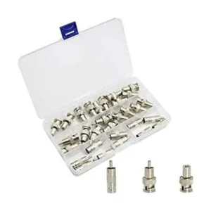 Juego de conectores BNC a RCA con 10 conectores macho BNC_1