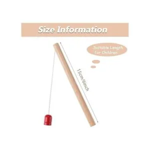 Sumind 4 postes de pesca magnéticos de madera varillas