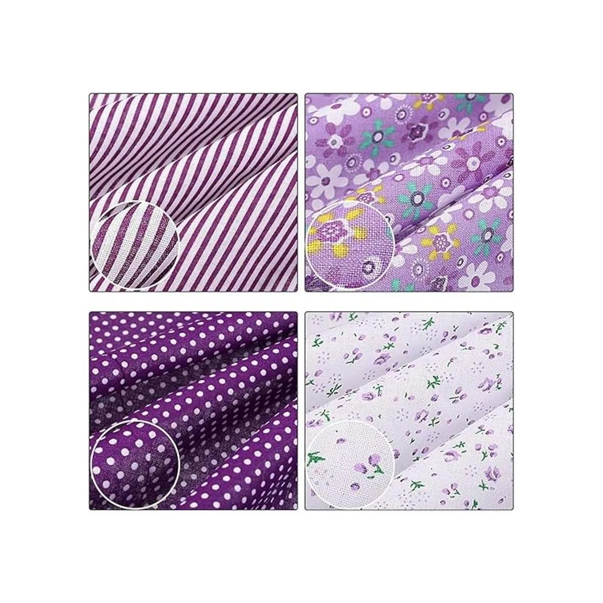 10 piezas de 20 x 20 pulgadas tela de retazos floral