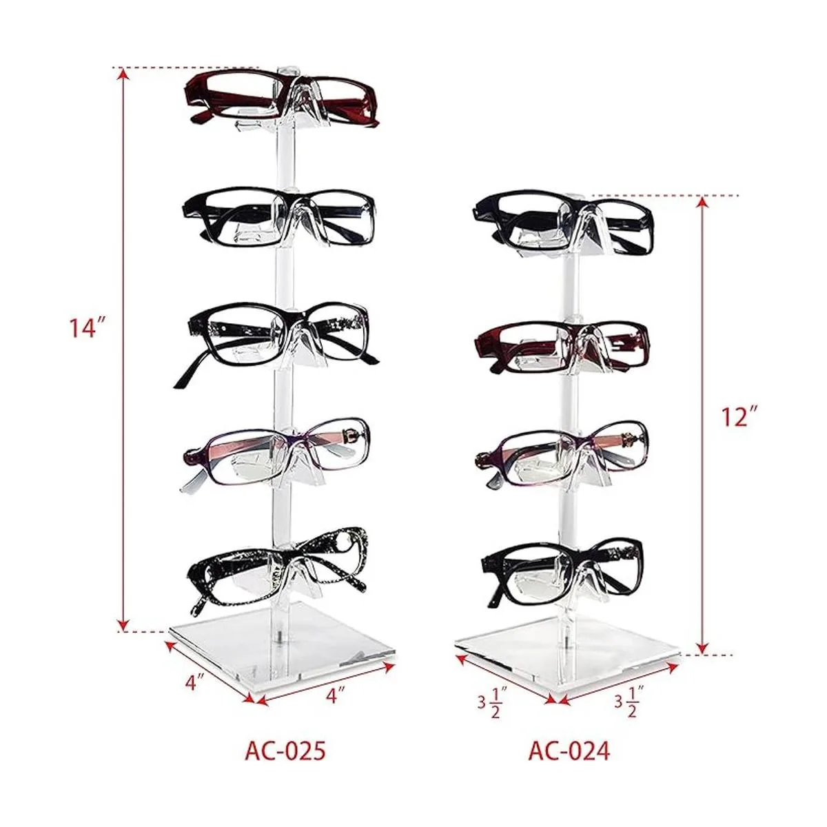 Mooca Soporte de acrílico para gafas de sol 5 unidades_6