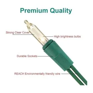 NEWURBAN Juego de 100 mini luces de Navidad con_4