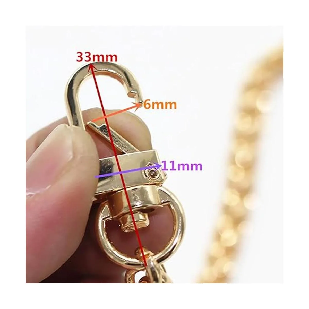 Model Worker Correa de cadena plana de hierro para_5