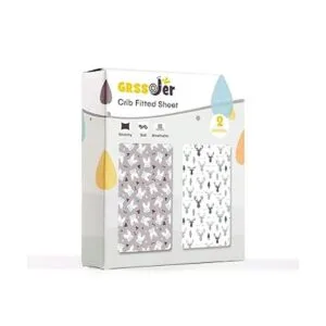 GRSSDER Juego de 2 sábanas bajeras de punto jersey_2