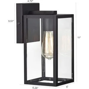 MICSIU Lámpara de pared para exteriores lámpara de_2