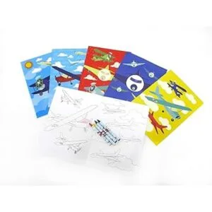 TINYMILLS Juego de libros para colorear para avión con 12_2