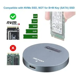 RIITOP NVMe to USB Docking Station External M.2 PCIe NVMe_4