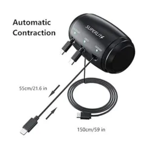 SUPERLIT Caja de estación de carga para automóvil 3 en 1_5