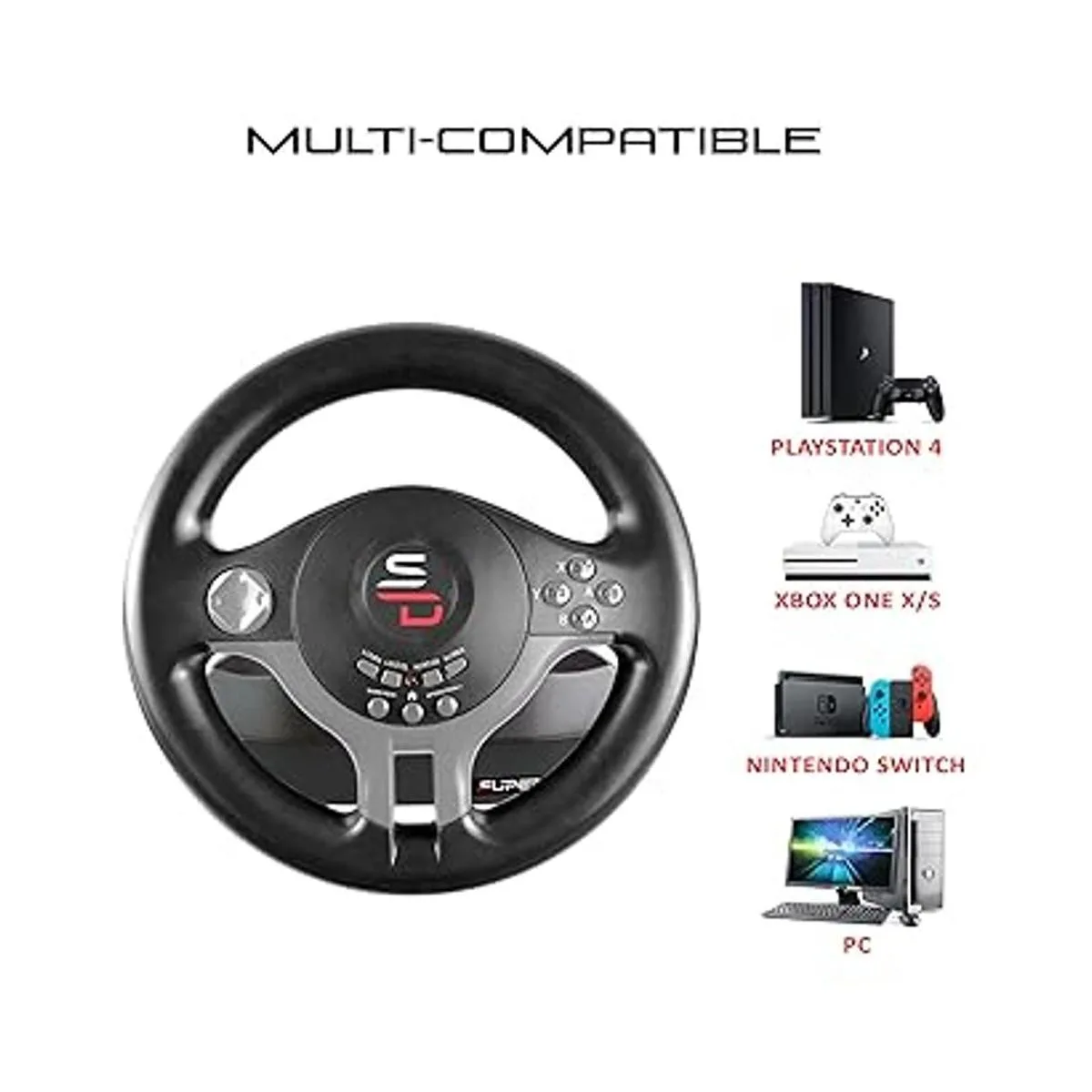 Superdrive Racing Steering Wheel Driving Wheel SV200 with_2