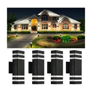 4 Packs 14W 12inch LED Square UpDown Wall Lights 4000K