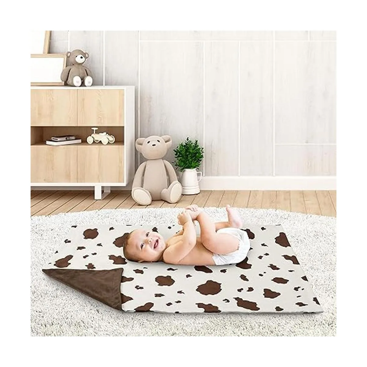 Sweet Jojo Designs Wild West Cow Manta de seguridad para_3