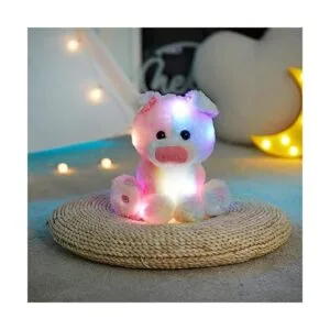 Glow Guards Peluche de cerdo arcoíris iluminado de 12_3