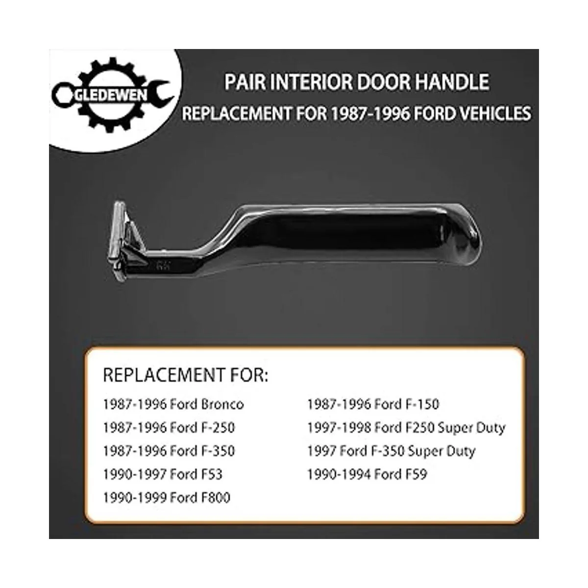 Manija de puerta interior de metal para el lado del_3
