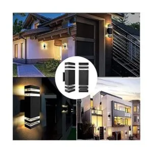 4 Packs 14W 12inch LED Square UpDown Wall Lights 4000K