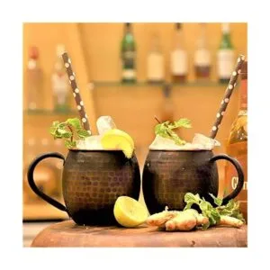 Staglife Juego de 2 tazas de cobre de moscú antiguo_2