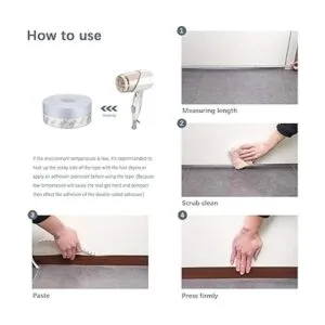 TAROSE Tira de cierre de silicona para puerta 16 pies de_5