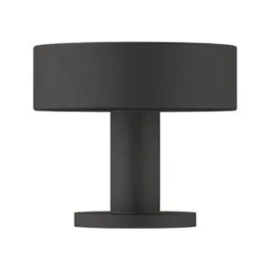 Radio 114 in 32 mm Diámetro Negro Mate Perilla de