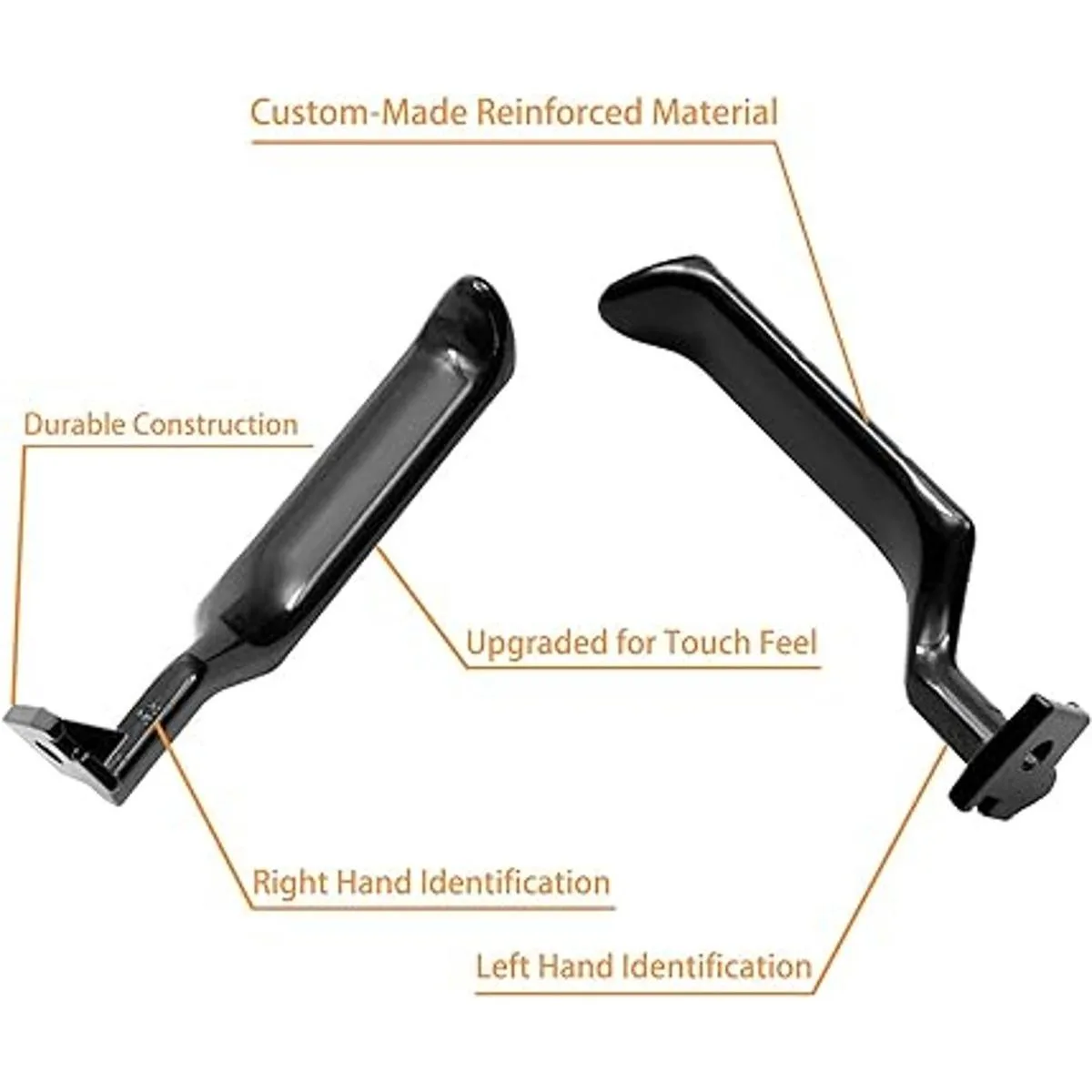 Manija de puerta interior de metal para el lado del_4