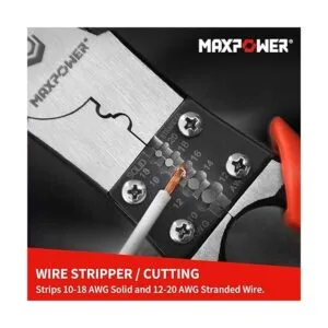 MAXPOWER Juego de 3 alicates cortador de crimpadora_4