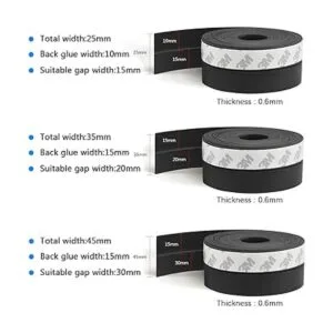 TAROSE Tira de cierre de silicona para puerta 16 pies de_2