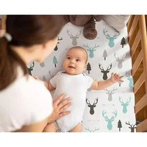 GRSSDER Juego de 2 sábanas bajeras de punto jersey_5