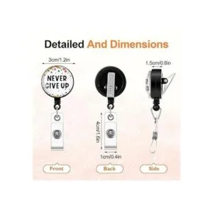 Carrete retráctil de 10 piezas con clip carrete de_3