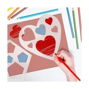 Juego de 12 plantillas de tiza de plástico para dibujo