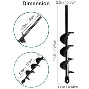 Linkhood Broca de taladro de 1.8 x 15 pulgadas broca de_2