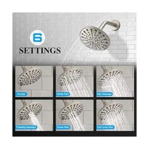 EMBATHER Juego de grifo de ducha kit de moldura de ducha_4