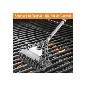 POLIGO Cepillo limpiador de parrilla de 18 pulgadas