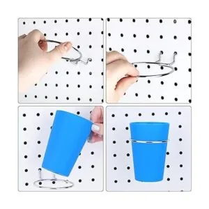 Juego de 6 cubos de clavijas con anillos accesorios de