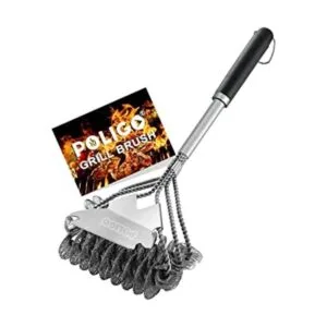 POLIGO Cepillo limpiador de parrilla de 18 pulgadas